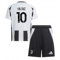 Juventus Kenan Yildiz #10 Domáci Detský futbalový dres 2024-25 Krátky Rukáv (+ trenírky)